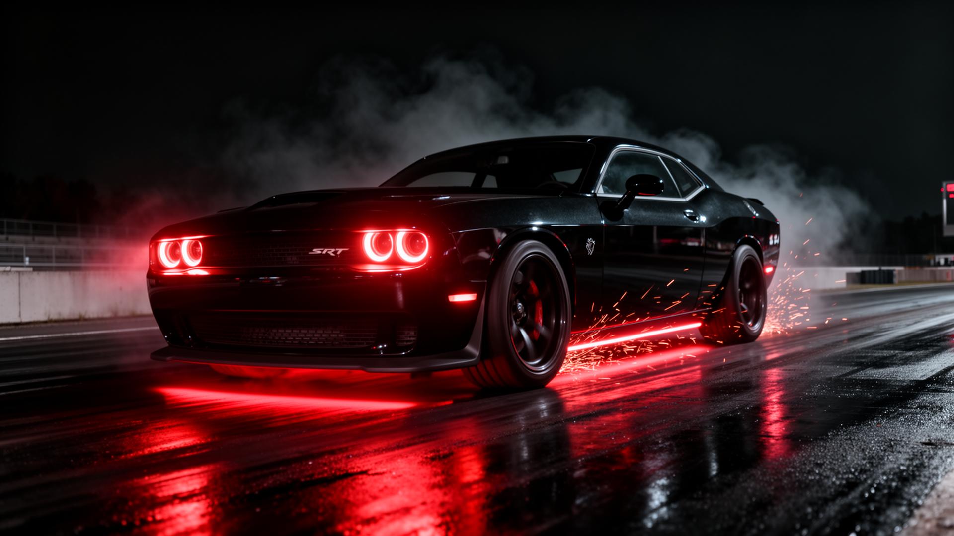 Hellcat at night